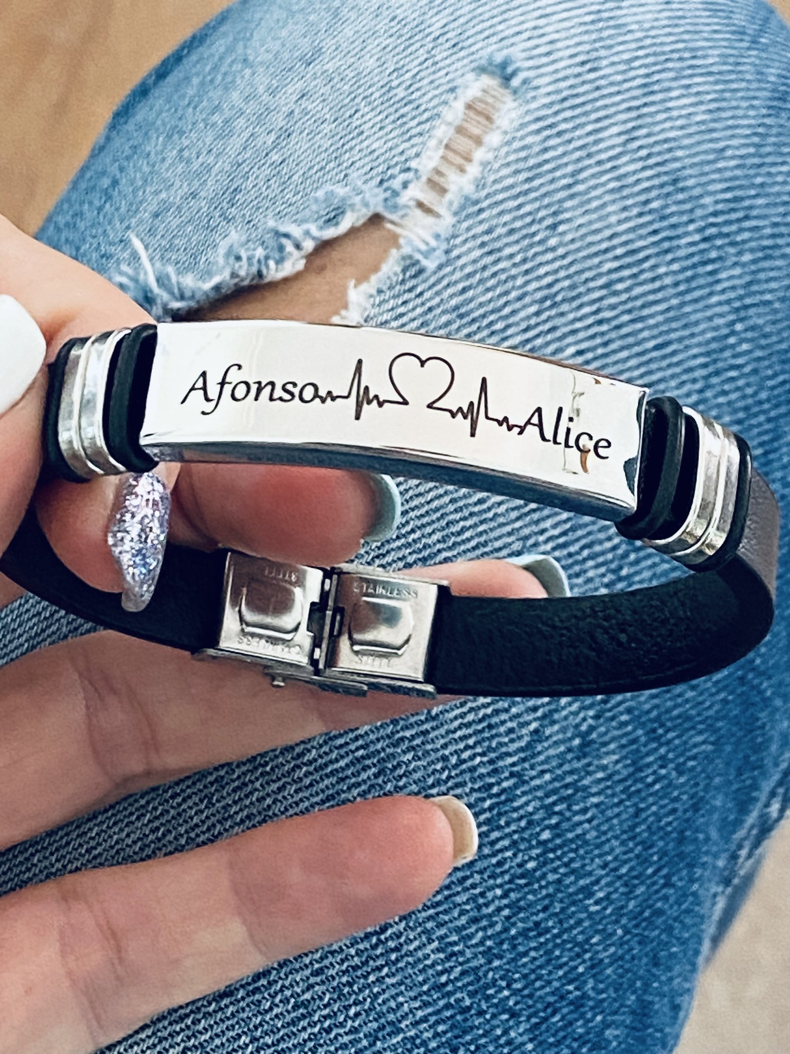 Pulseira em Couro Personalizada