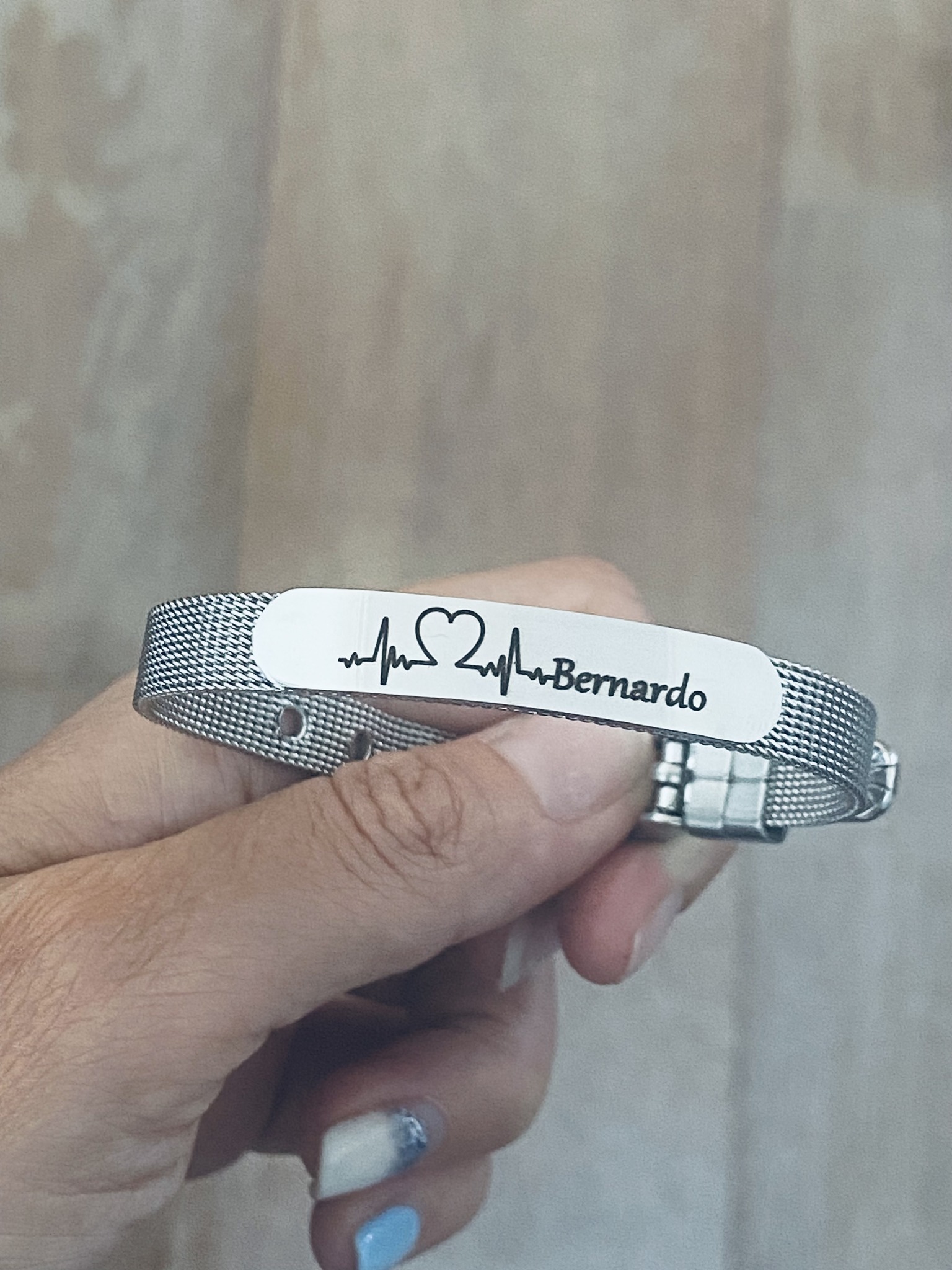 Pulseira em Aço Personalizada