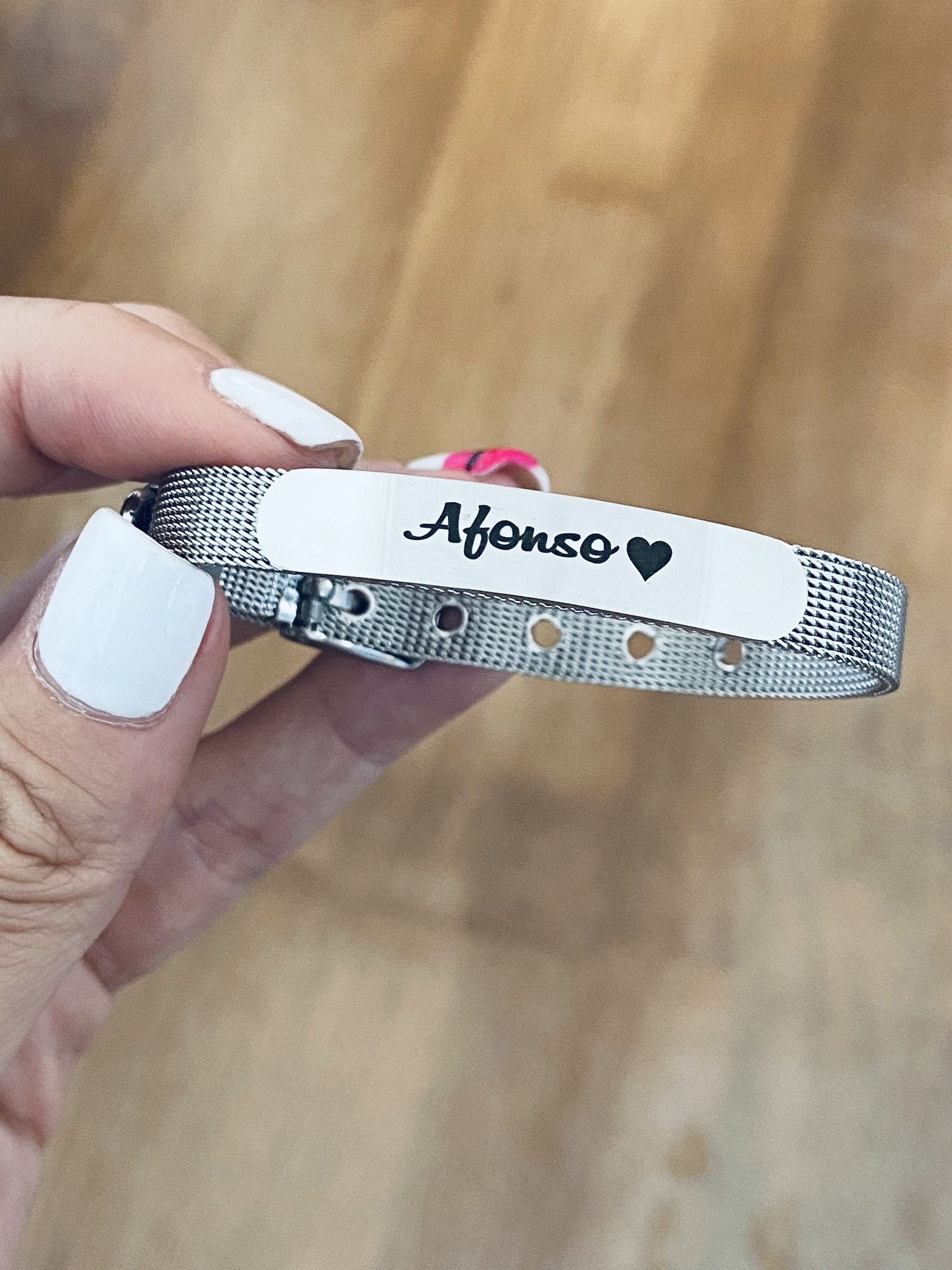Pulseira em Aço Personalizada