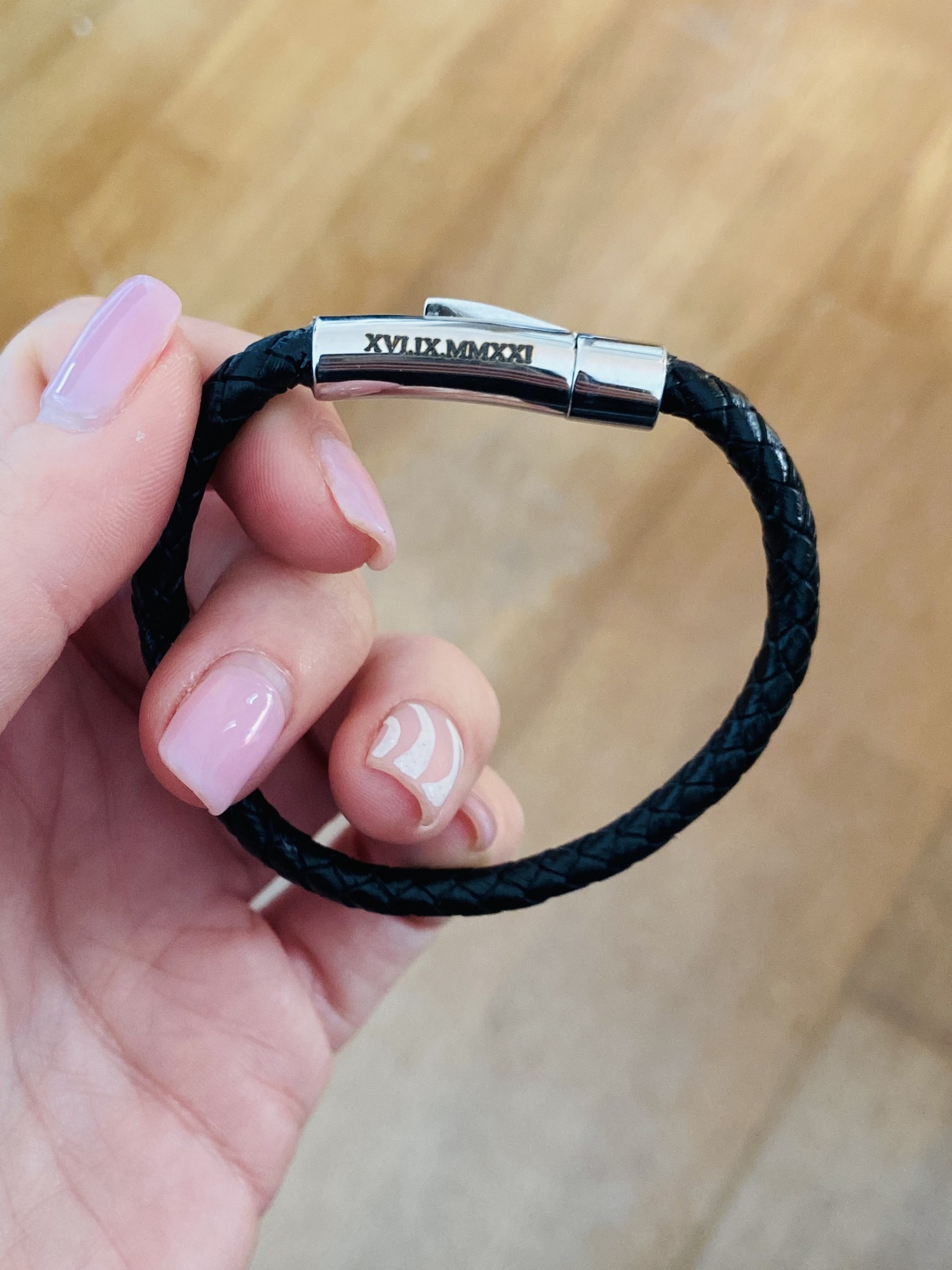 Pulseira Couro com Fecho Personalizado