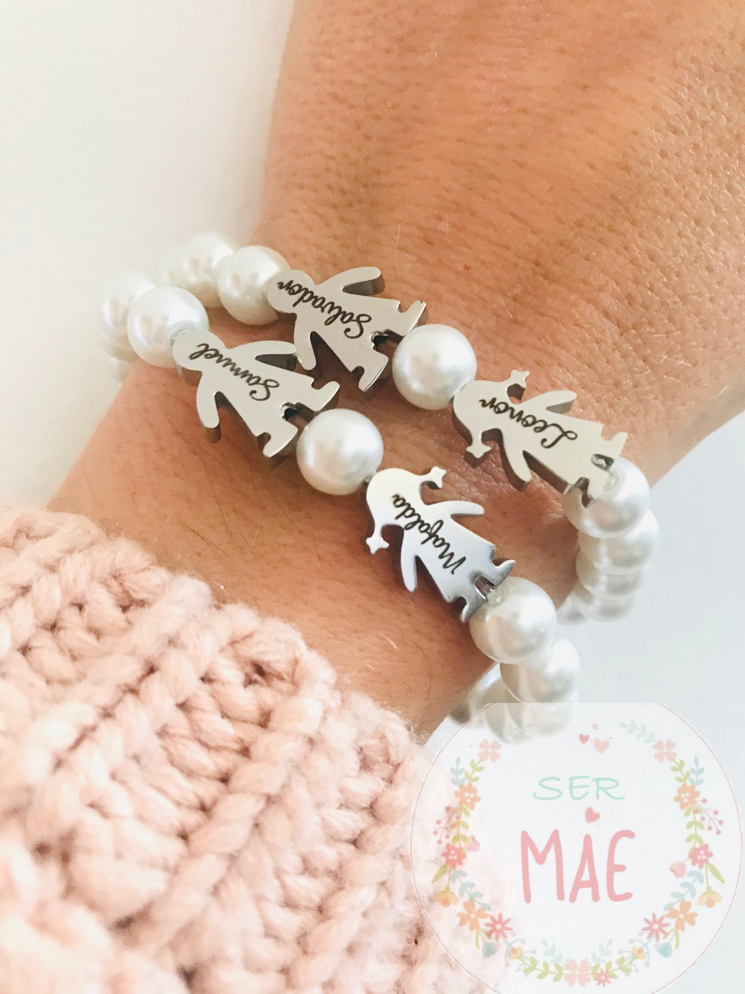 Pulseira de Pérolas Personalizada