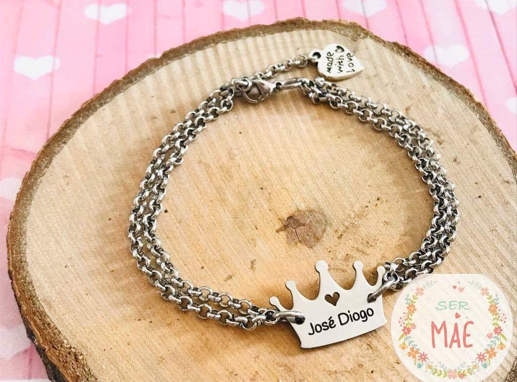Pulseira Coroa Personalizada