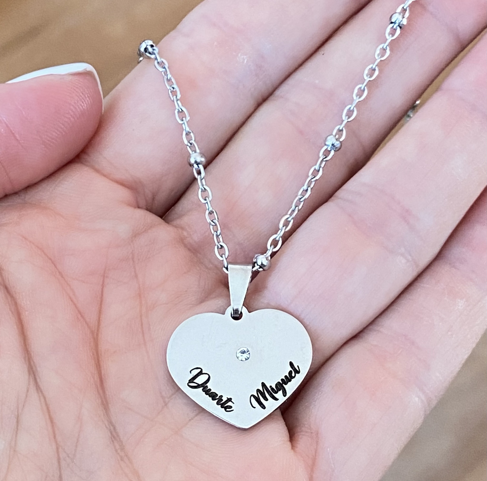 Colar com Coração Personalizado