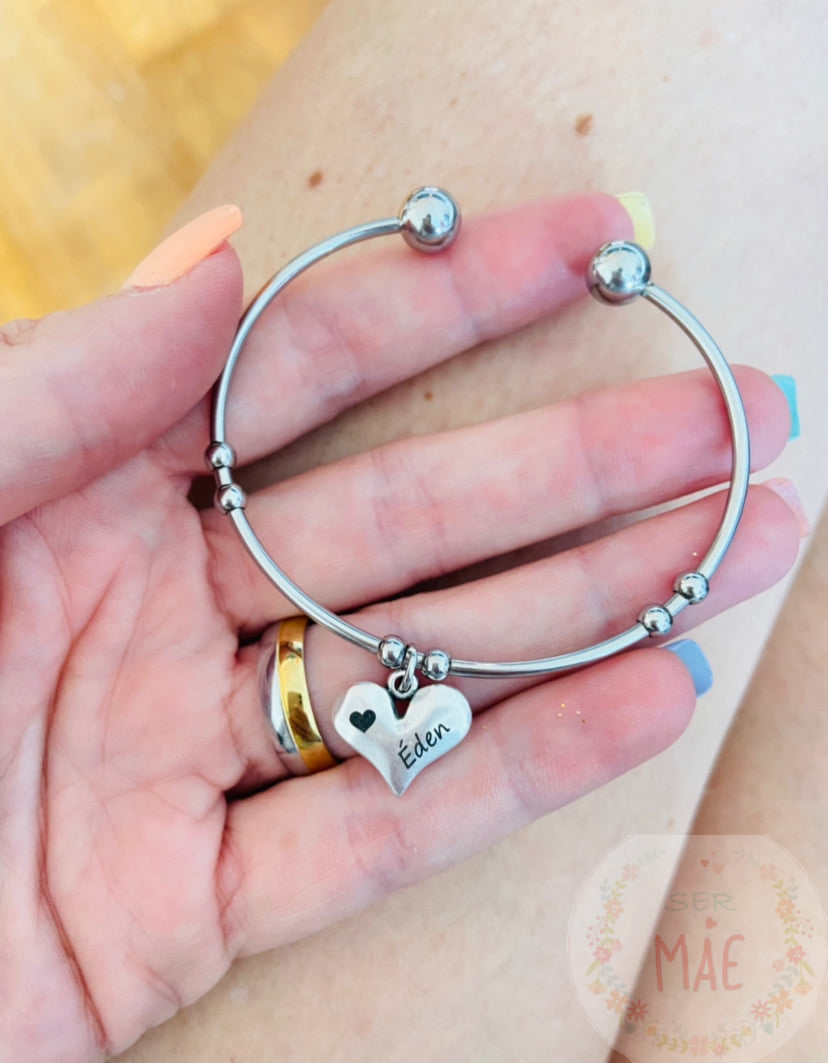 Pulseira Escrava com pendente personalizado