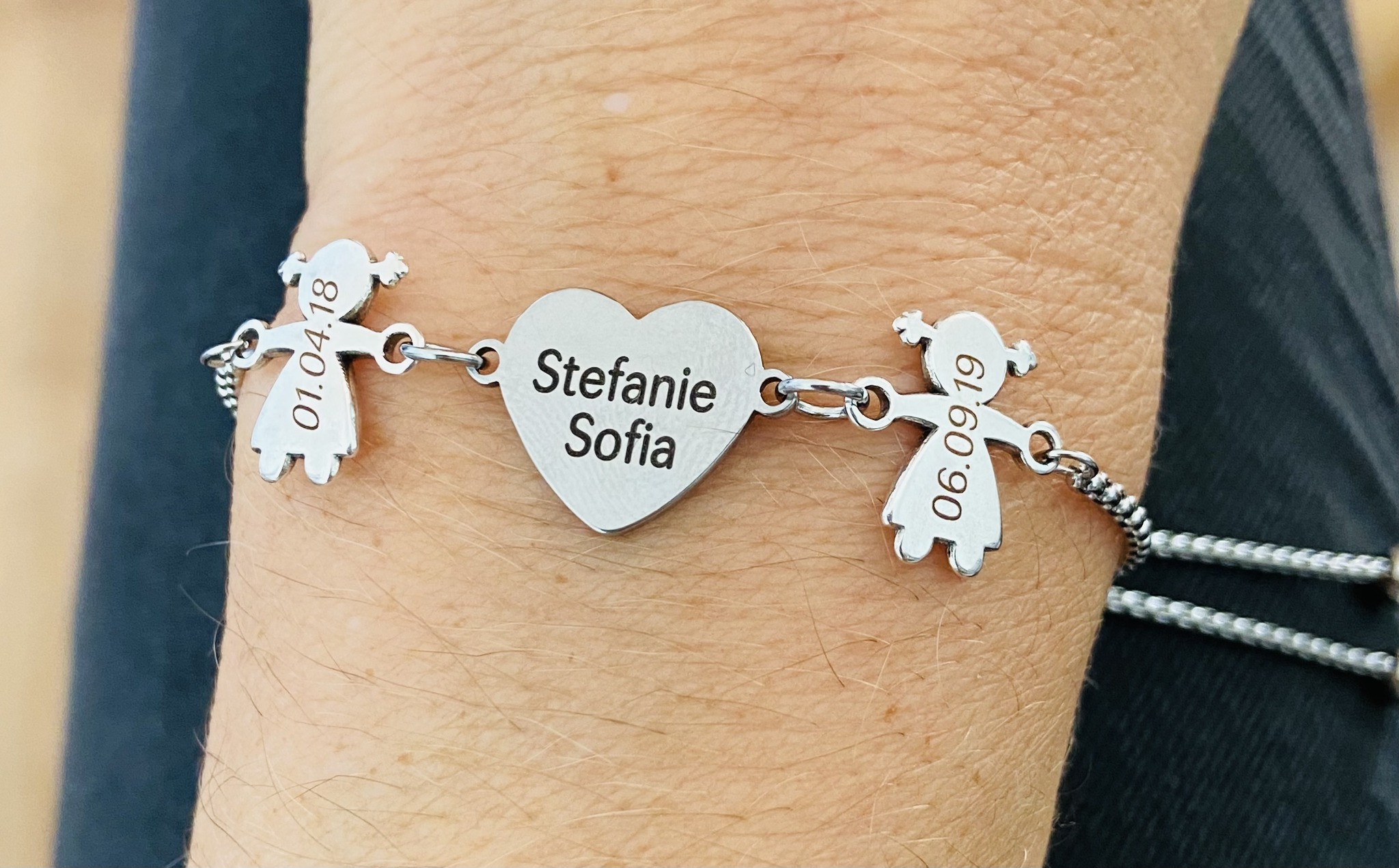 Pulseira Coração e meninas/os