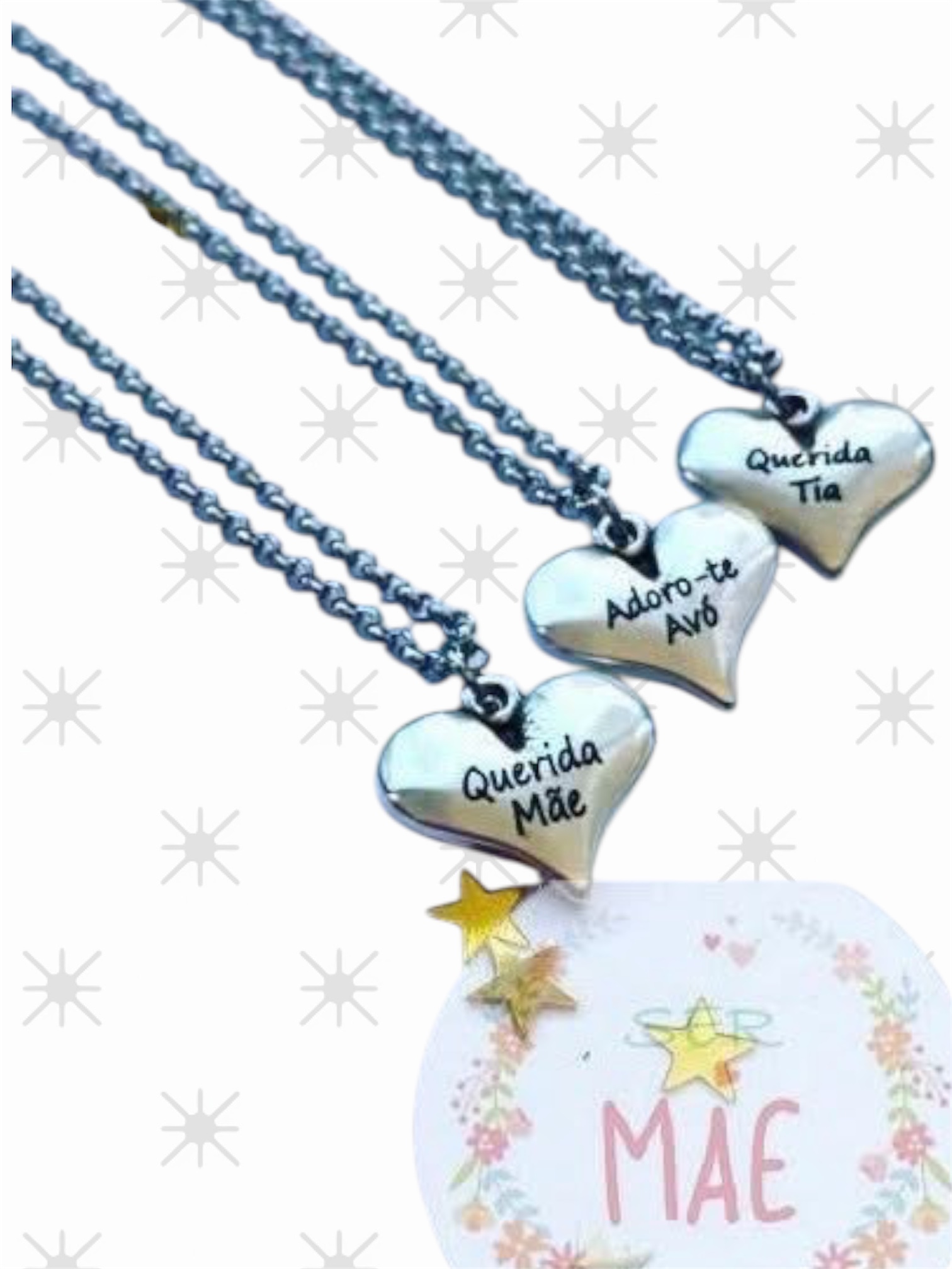 Colar Coração/Medalha