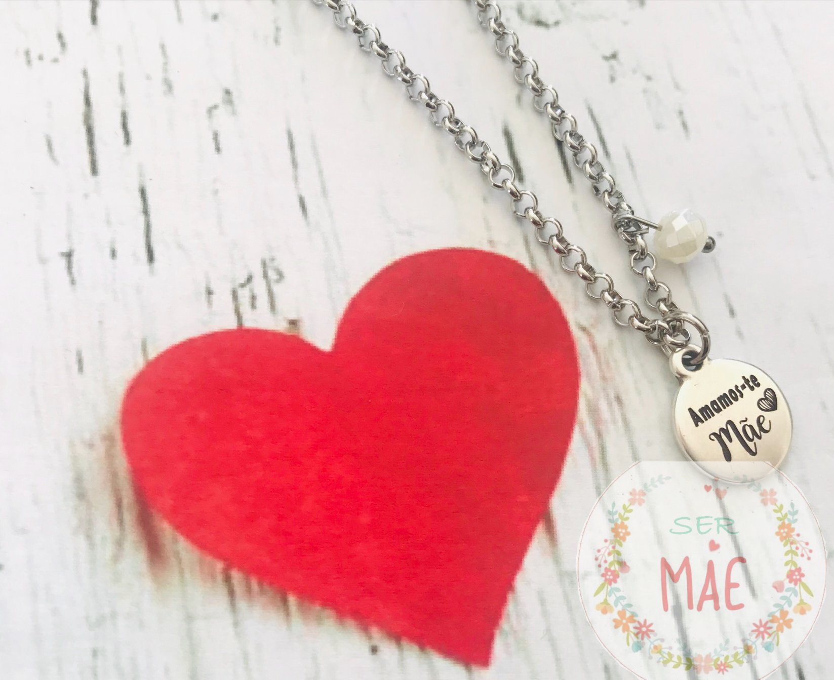 Colar Coração/Medalha