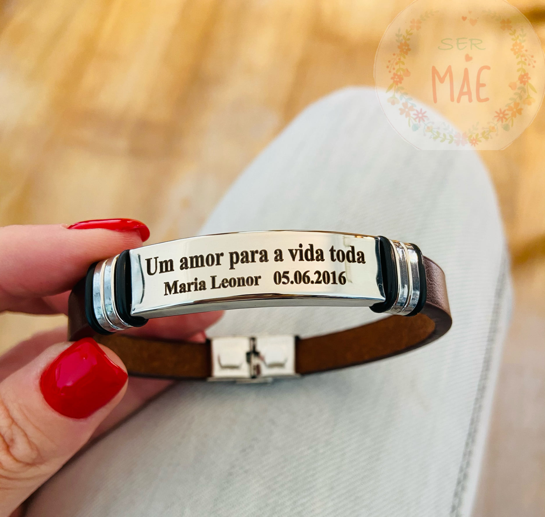 Pulseira Couro Personalizada