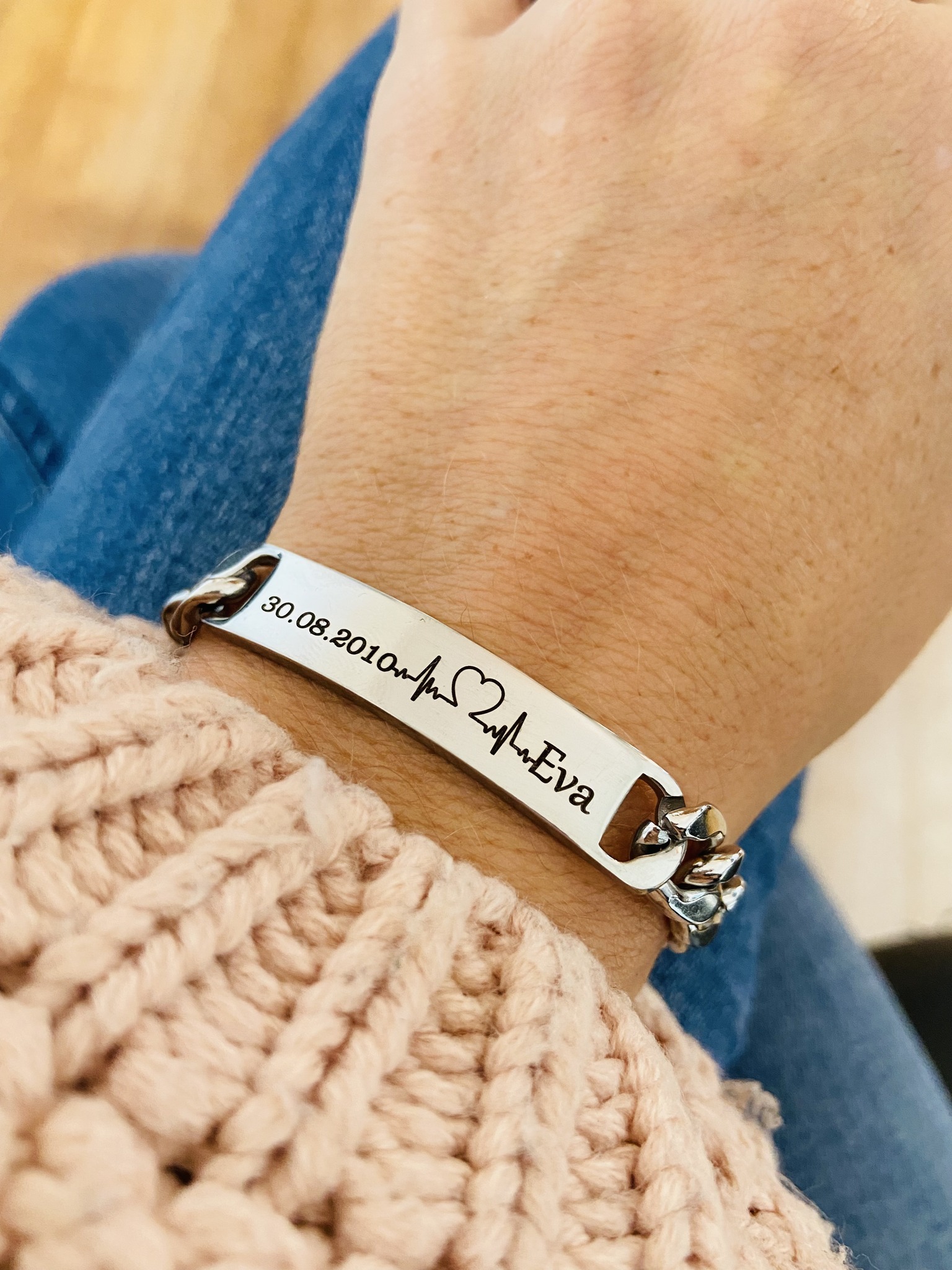 Pulseira em Aço Personalizada