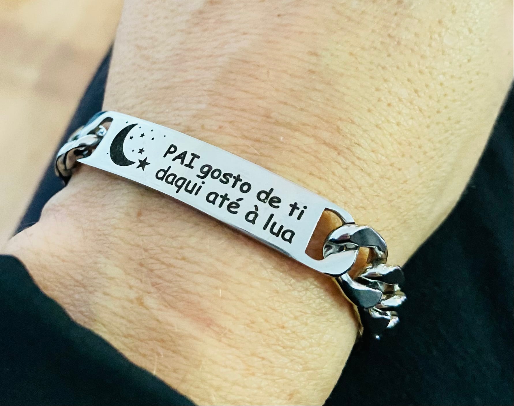 Pulseira em Aço Personalizada