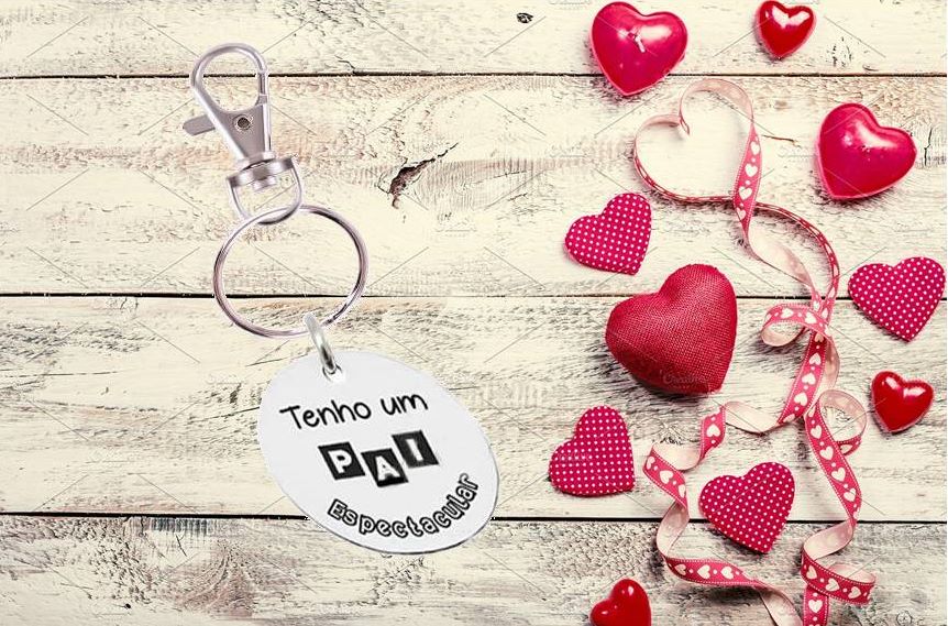 Porta-chaves "Tenho um pai espetacular"