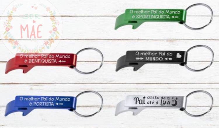 Porta-chaves Abre-caricas e Latas Personalizado