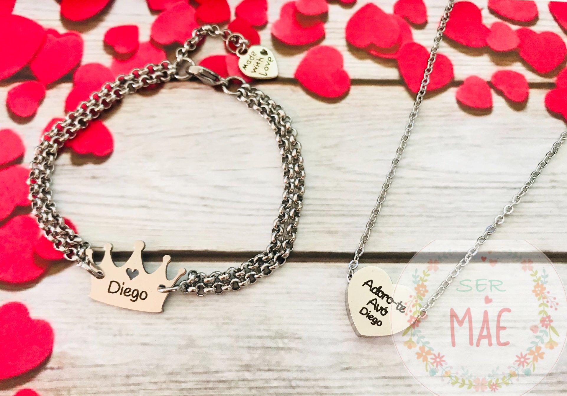 Colar com Coração Personalizado