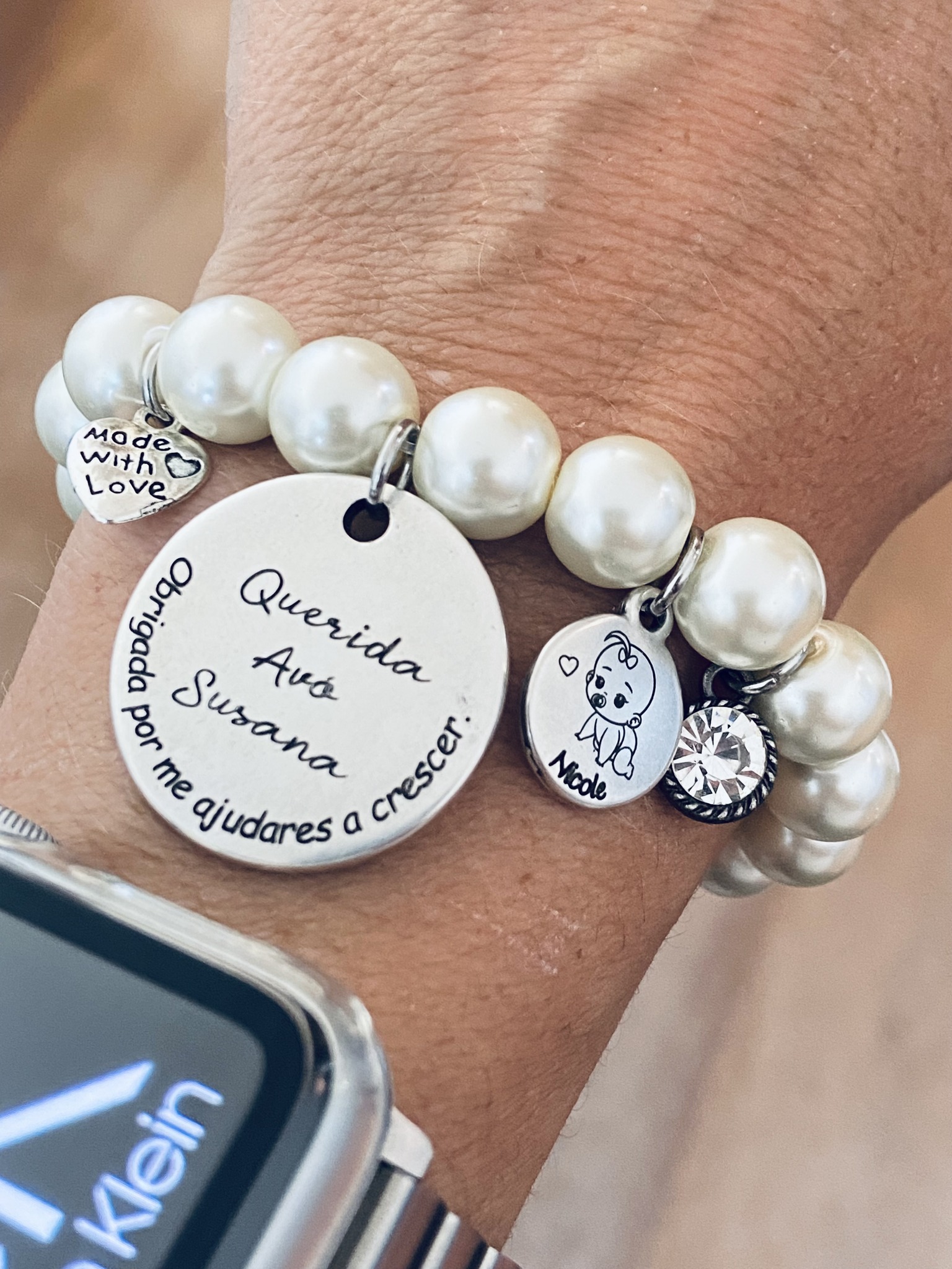 Pulseira Pérolas "Querida Avó..."