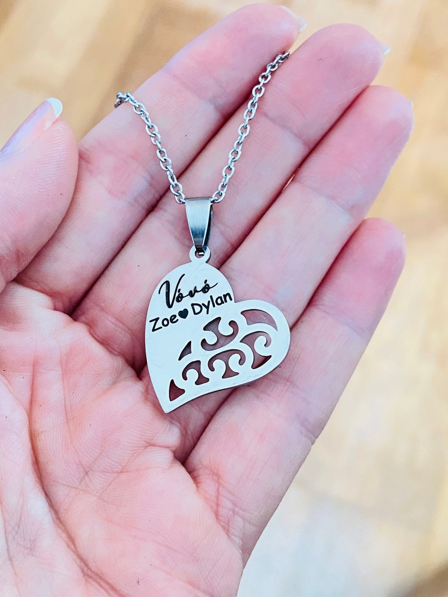 Colar Coração Viena Personalizado