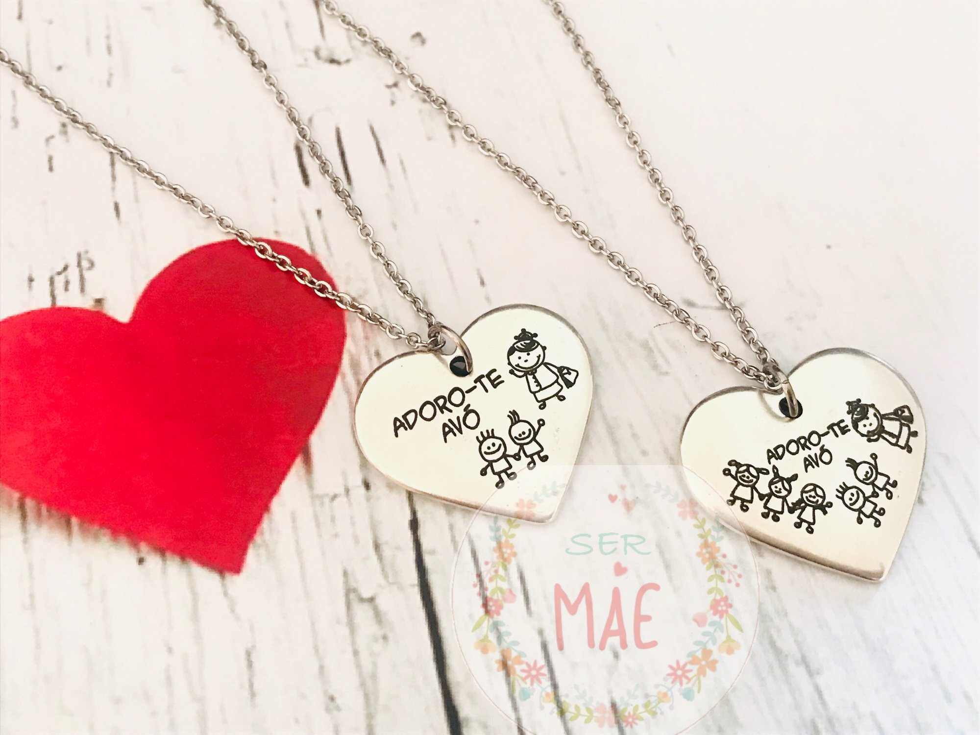 Colar Coração Personalizado