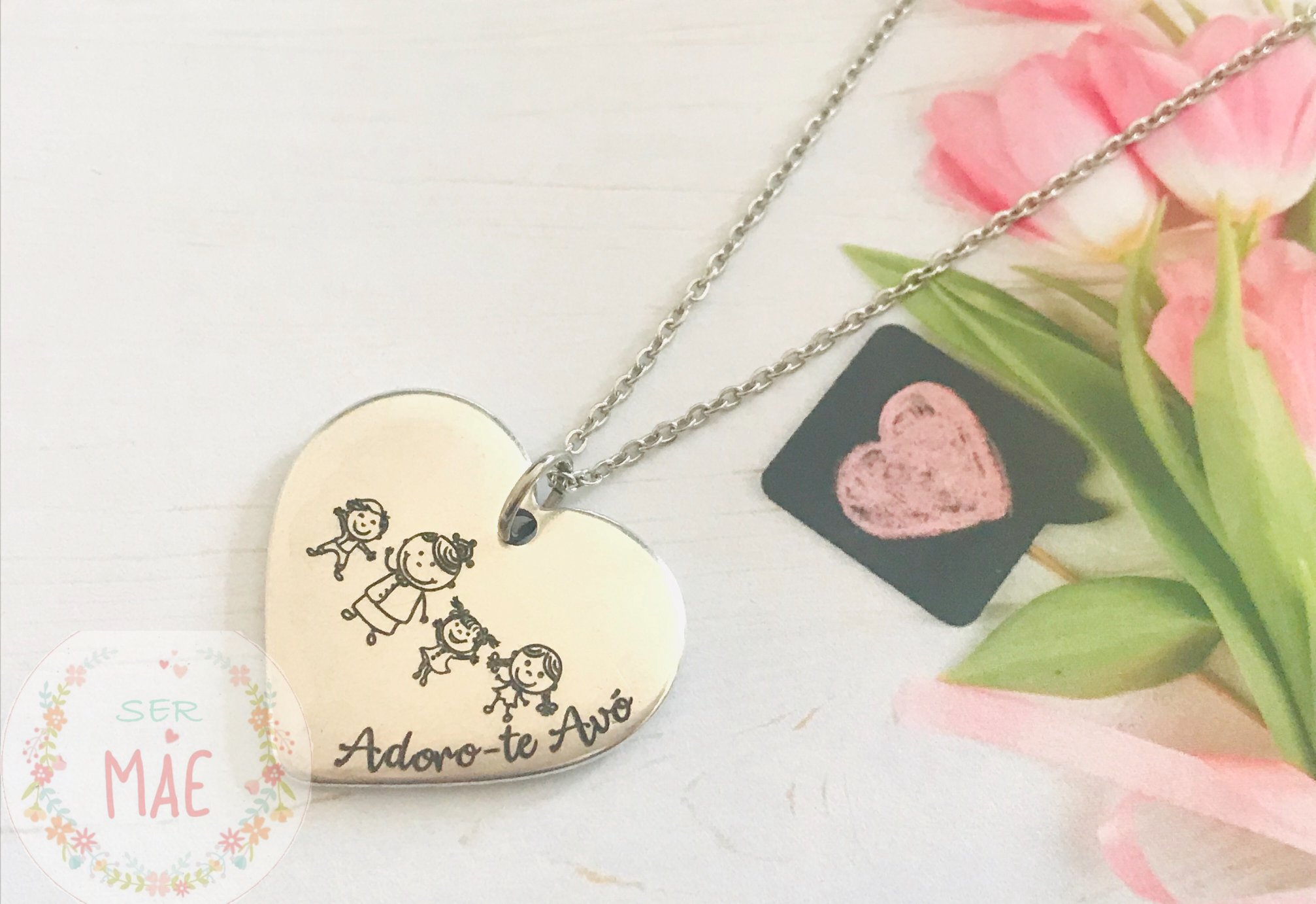 Colar Coração Personalizado
