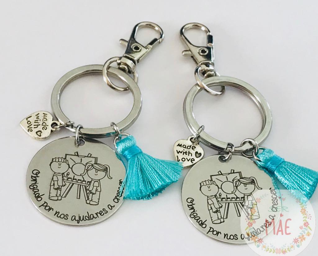 Porta-Chaves "Obrigado por me ajudares a crescer"
