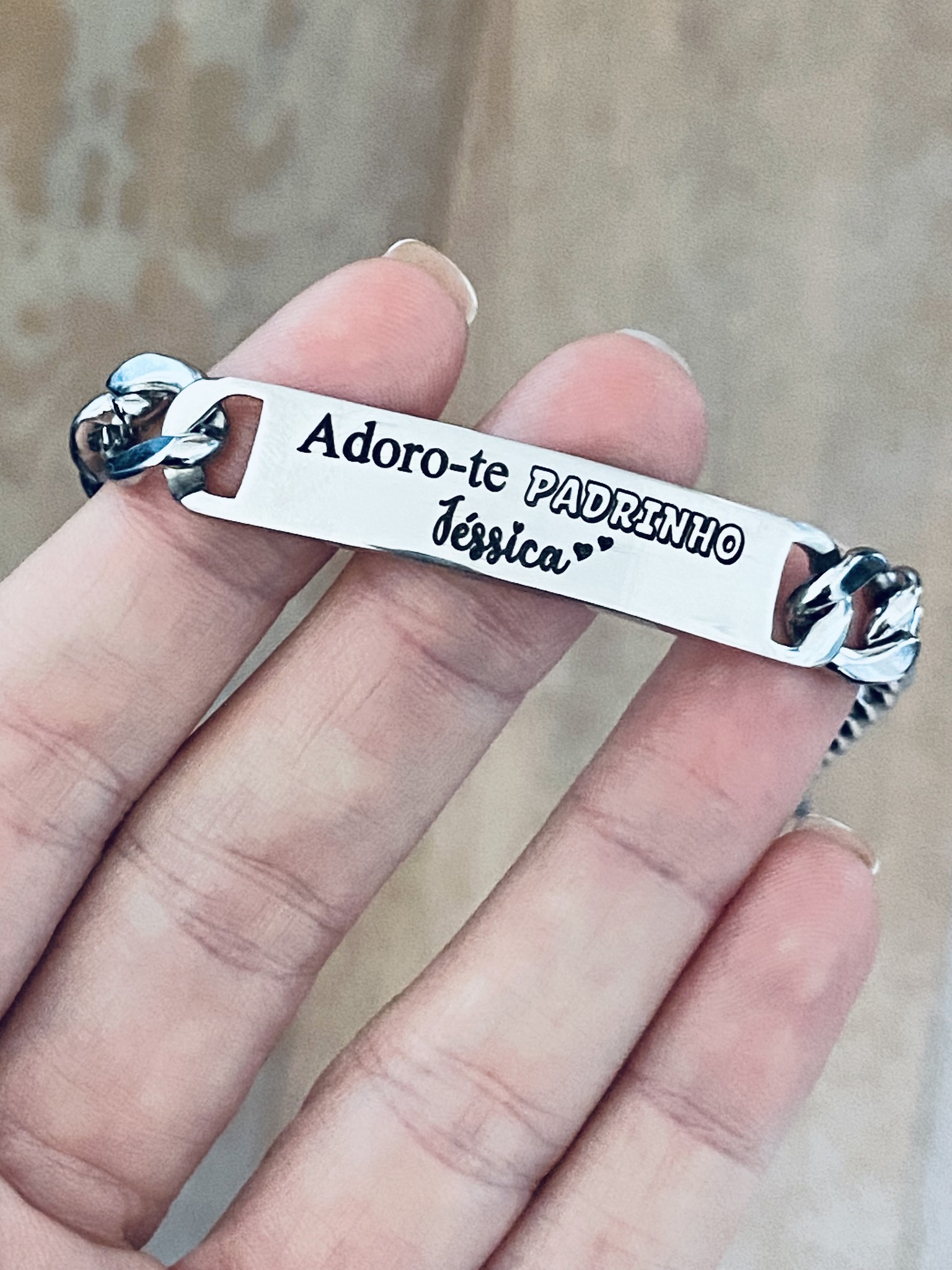 Pulseira Aço Personalizada