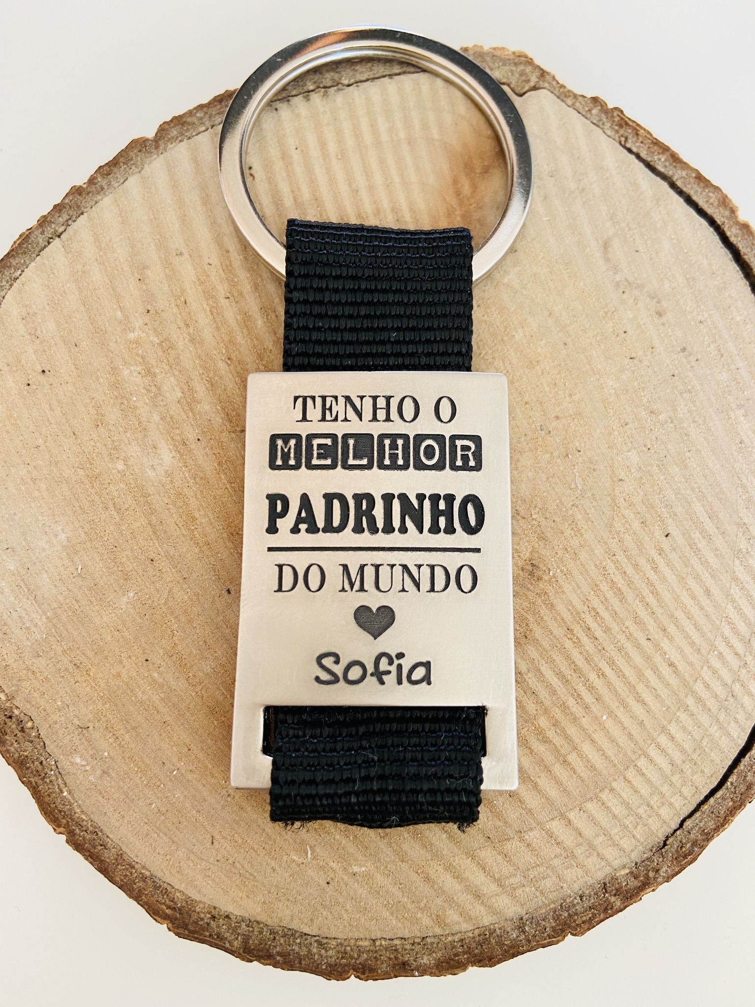 Porta-Chaves "Tenho o Melhor Padrinho do Mundo"
