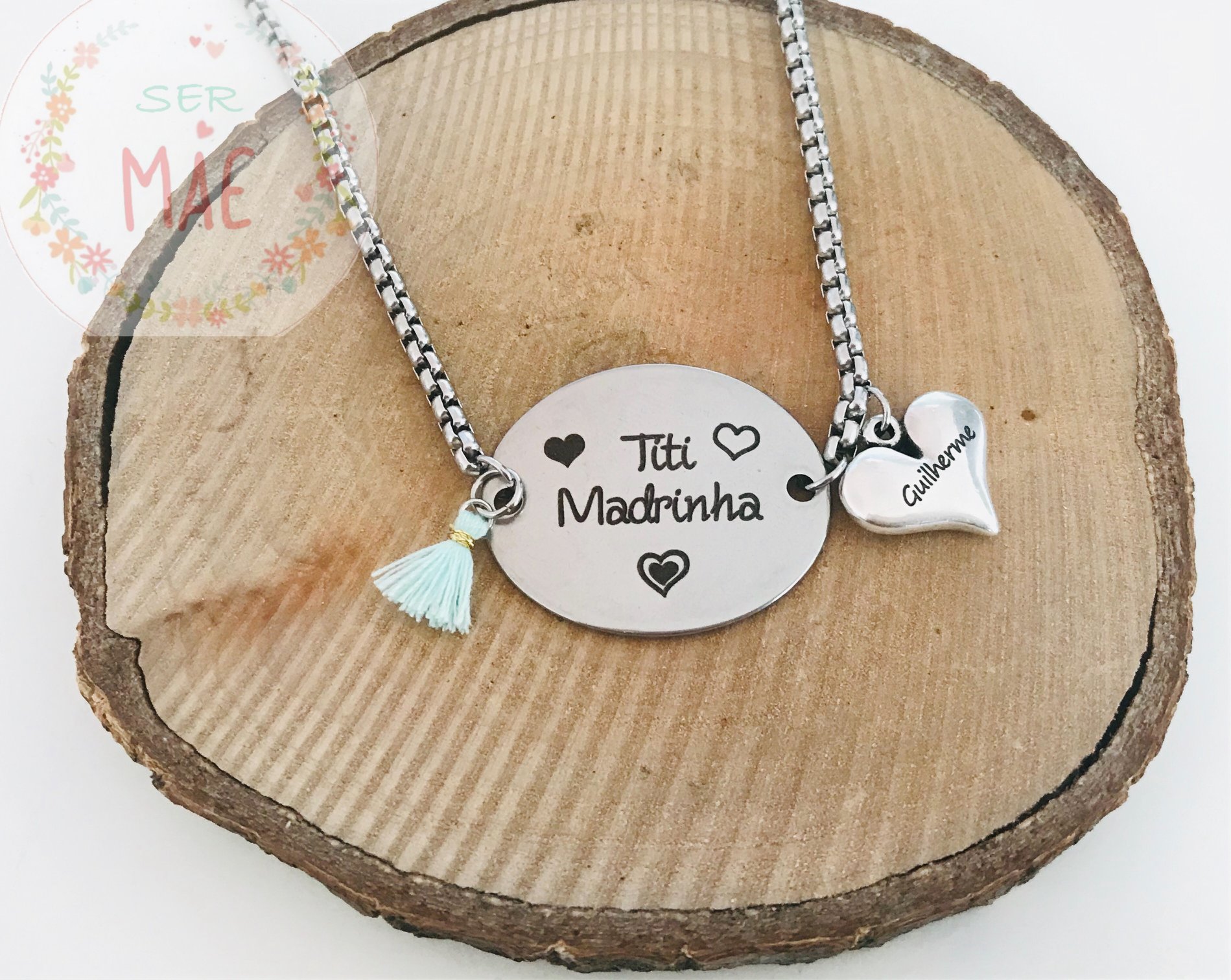 Colar Medalha Oval Personalizado