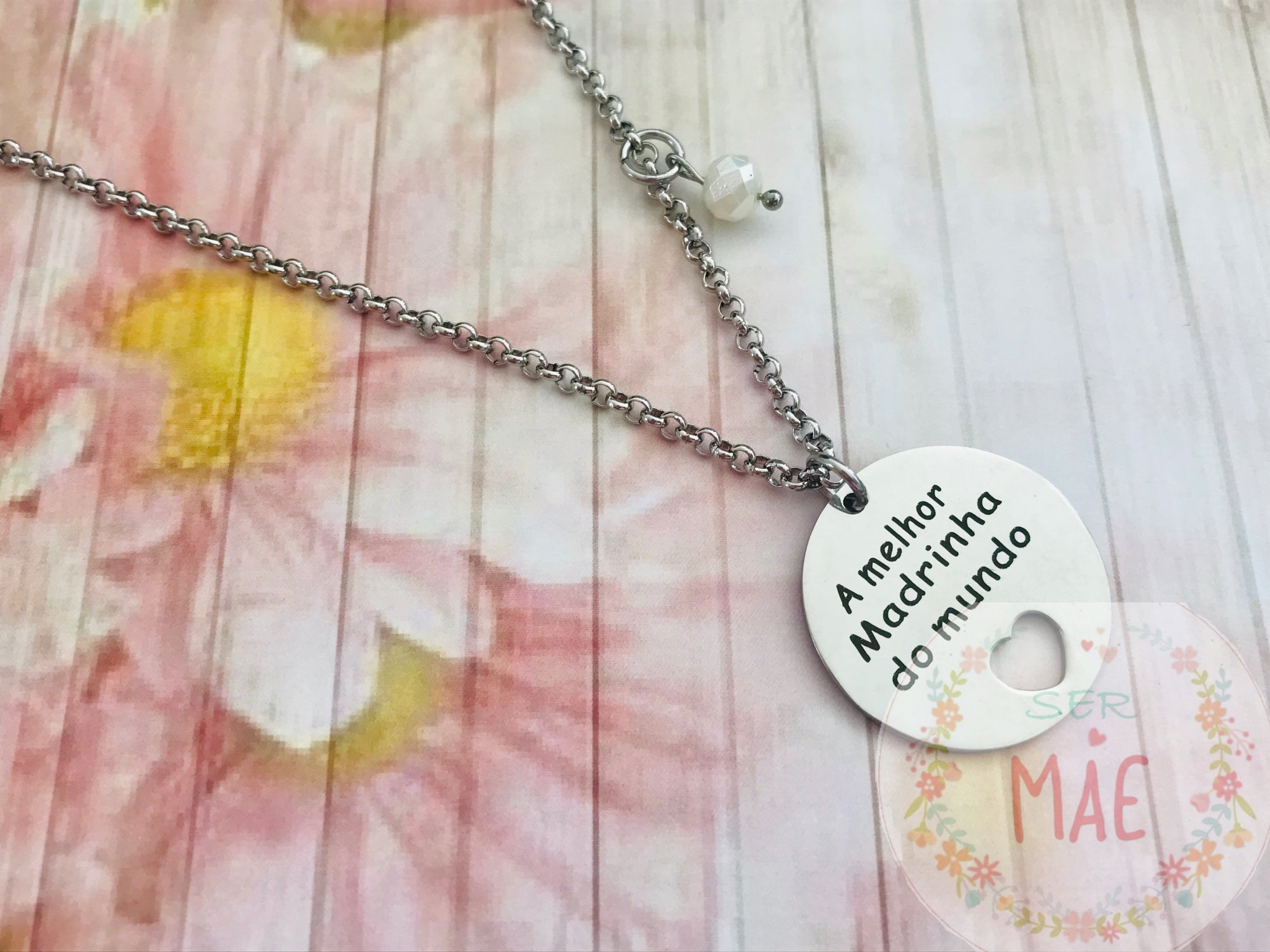 Colar "A melhor madrinha do mundo"