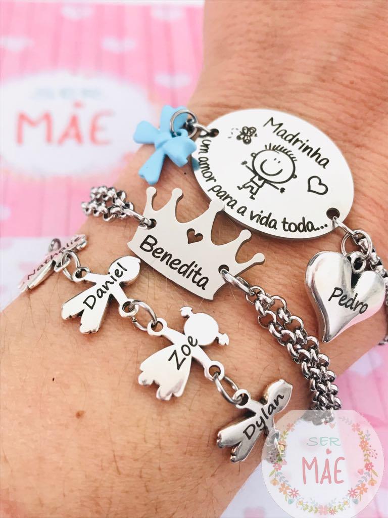 Pulseira Dupla Coroa com Nome