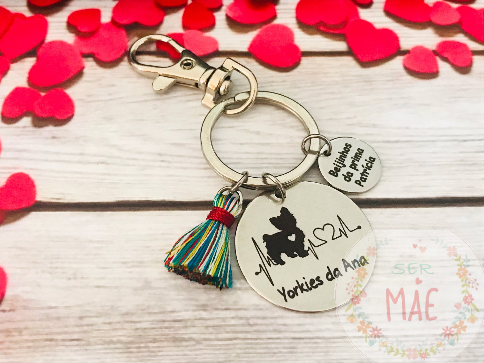 Porta-chaves Personalizado com animal + nome/frase