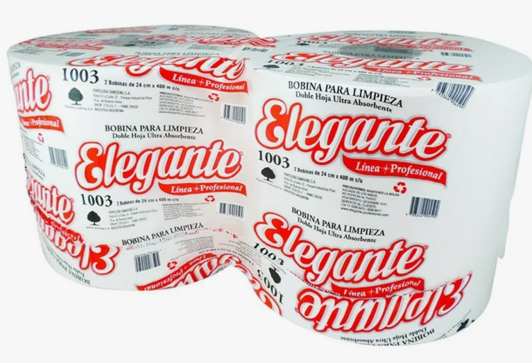 BOBINA INDUSTRIAL ELEGANTE 24CM X 400 MTS C/U
