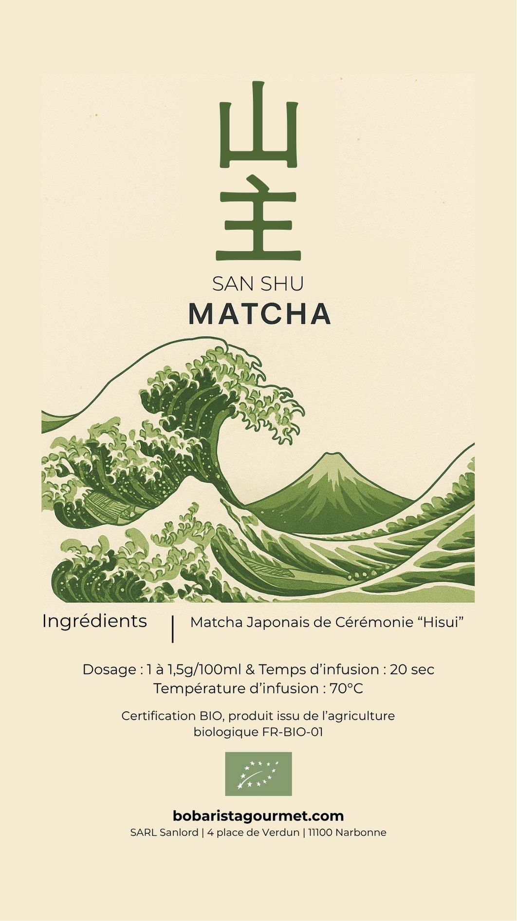 Matcha de cérémonie bio, Hisui