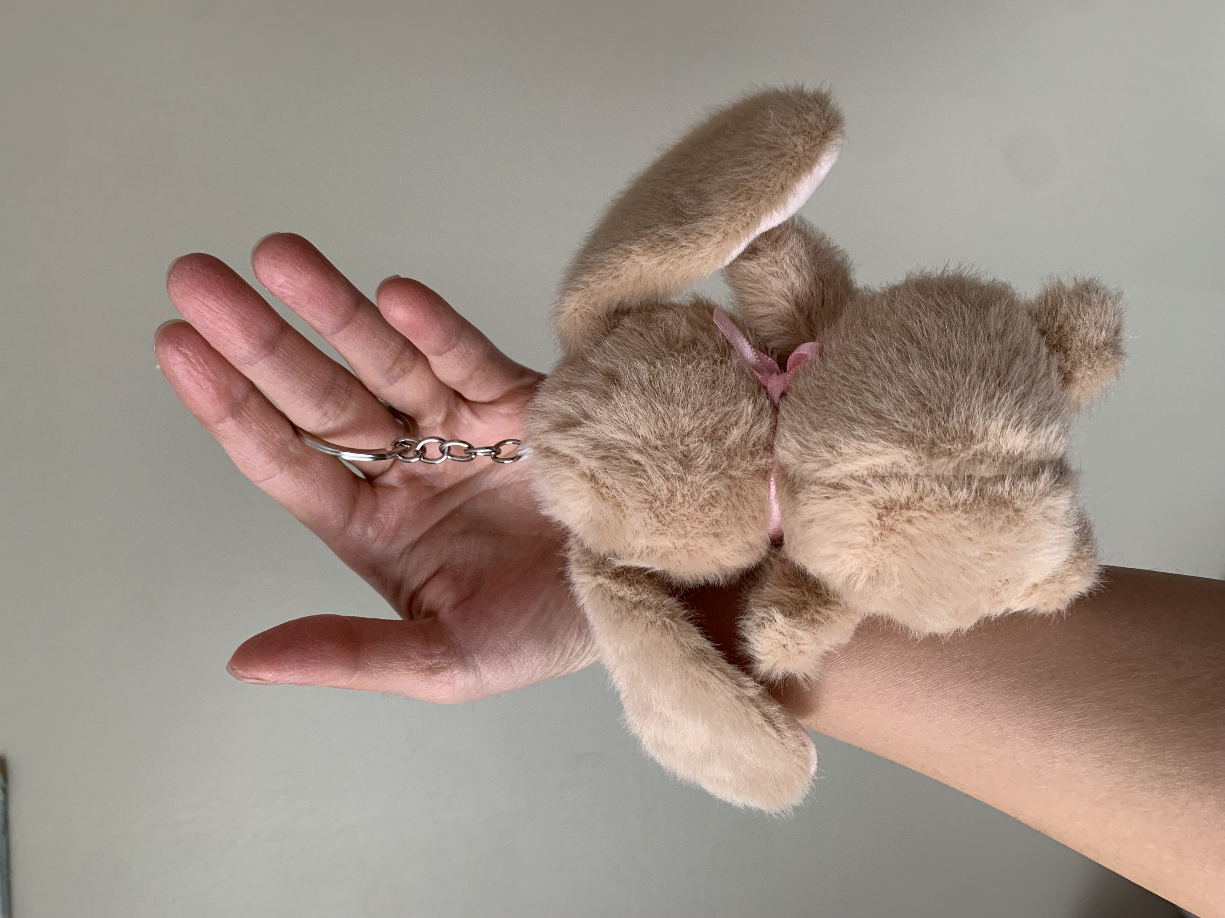 Kawaii Easter Plushie Long Ear Scarf Rabbit Keychain