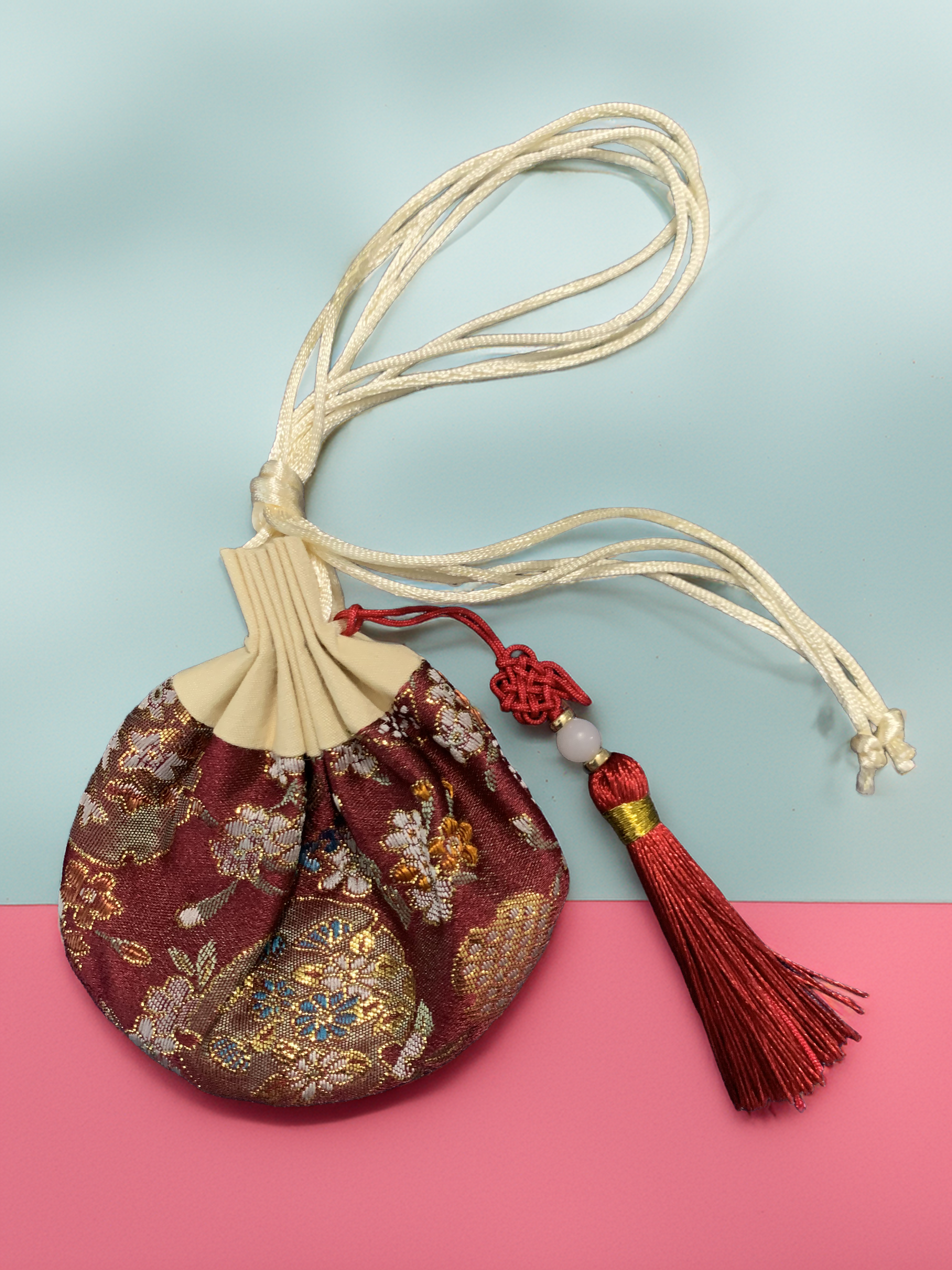 Fragrance Sache Bag with food grade dried flower and 10ml cherry blossom essential oil