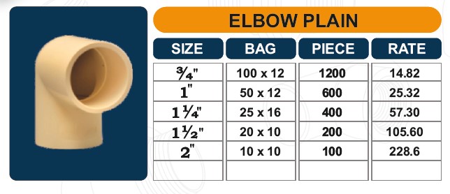 PVC Elbow Plain