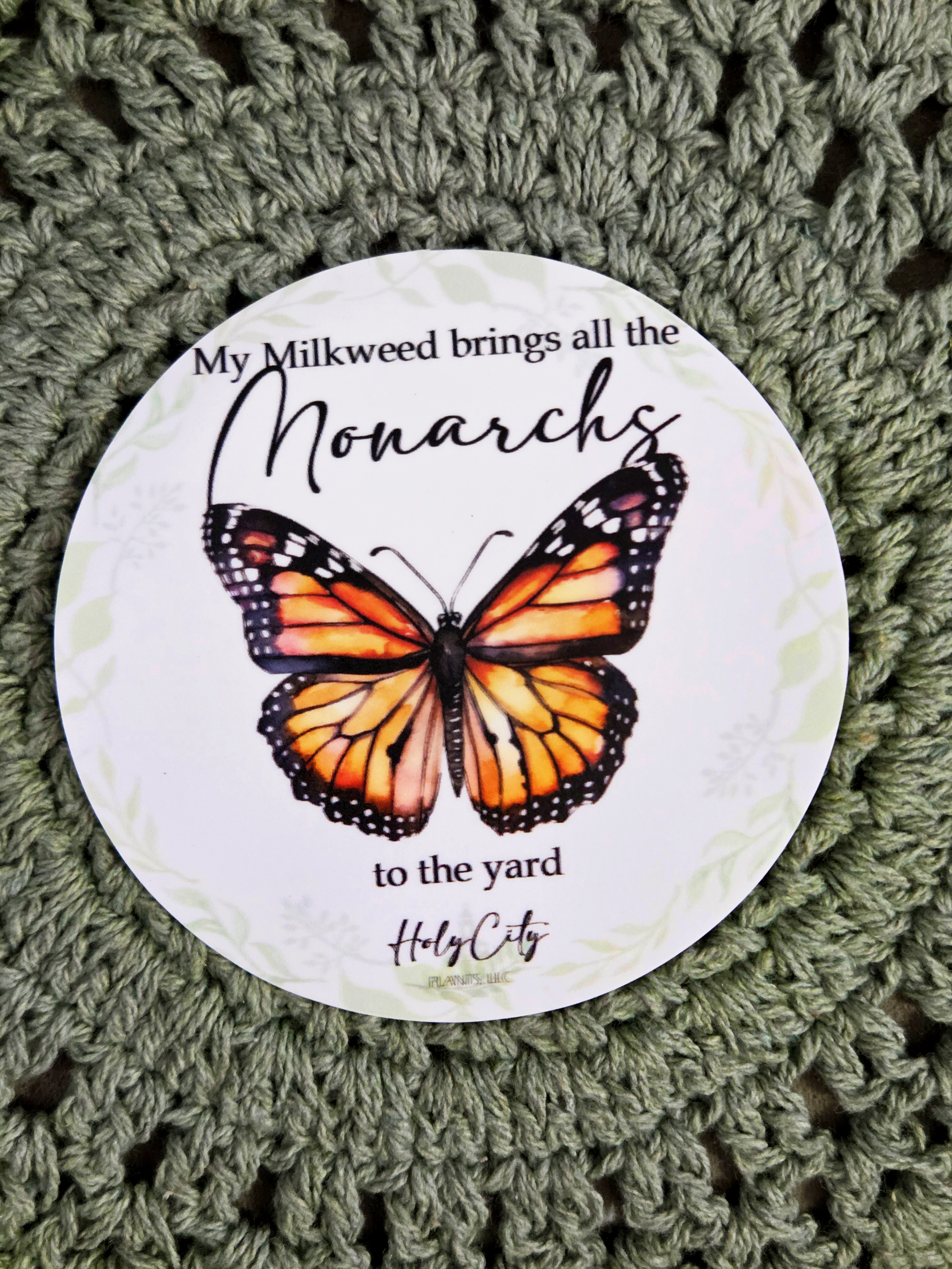 4" Vinyl Decal Sticker Monarch "A" 