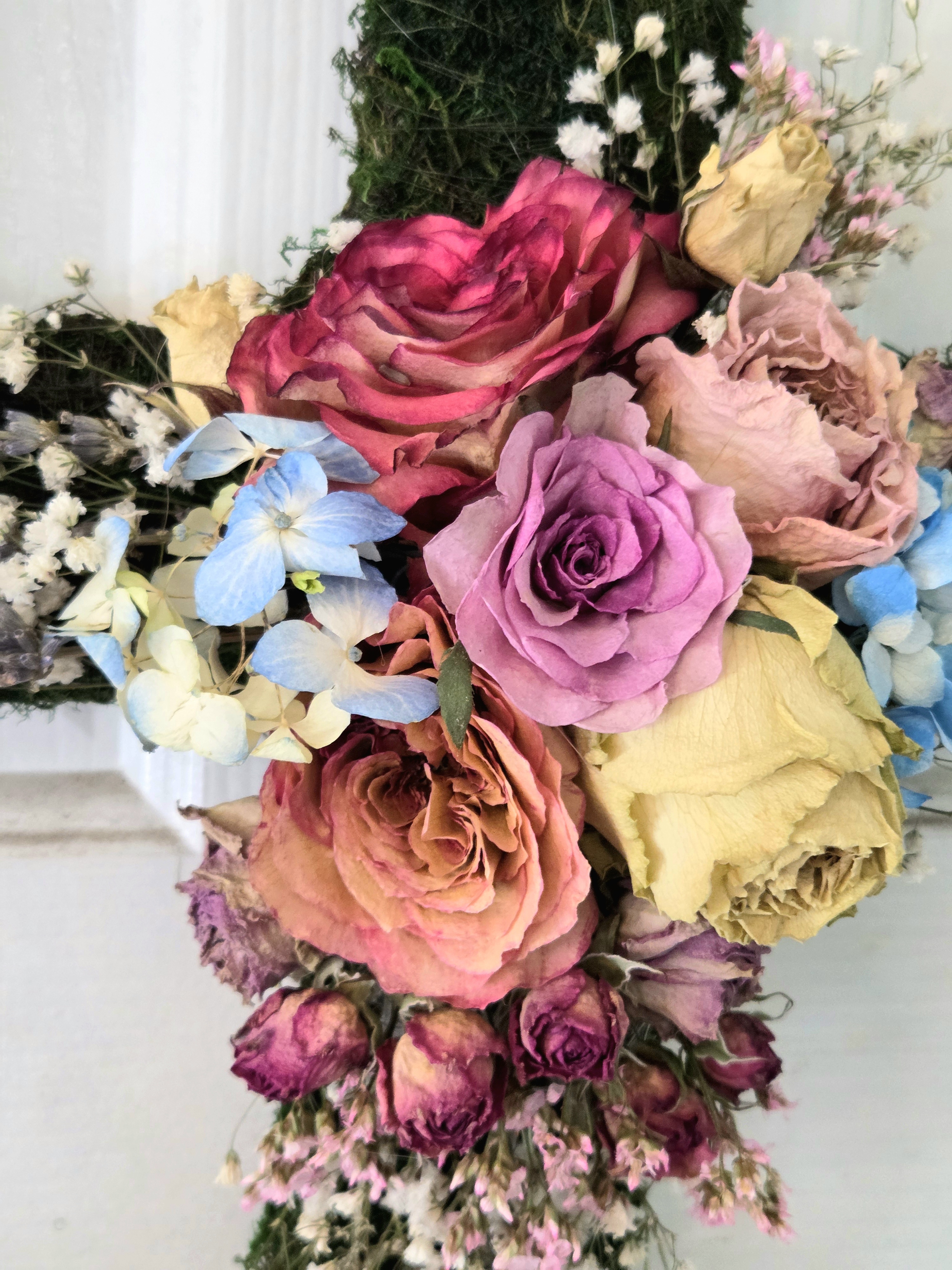 Dried Floral Cross F