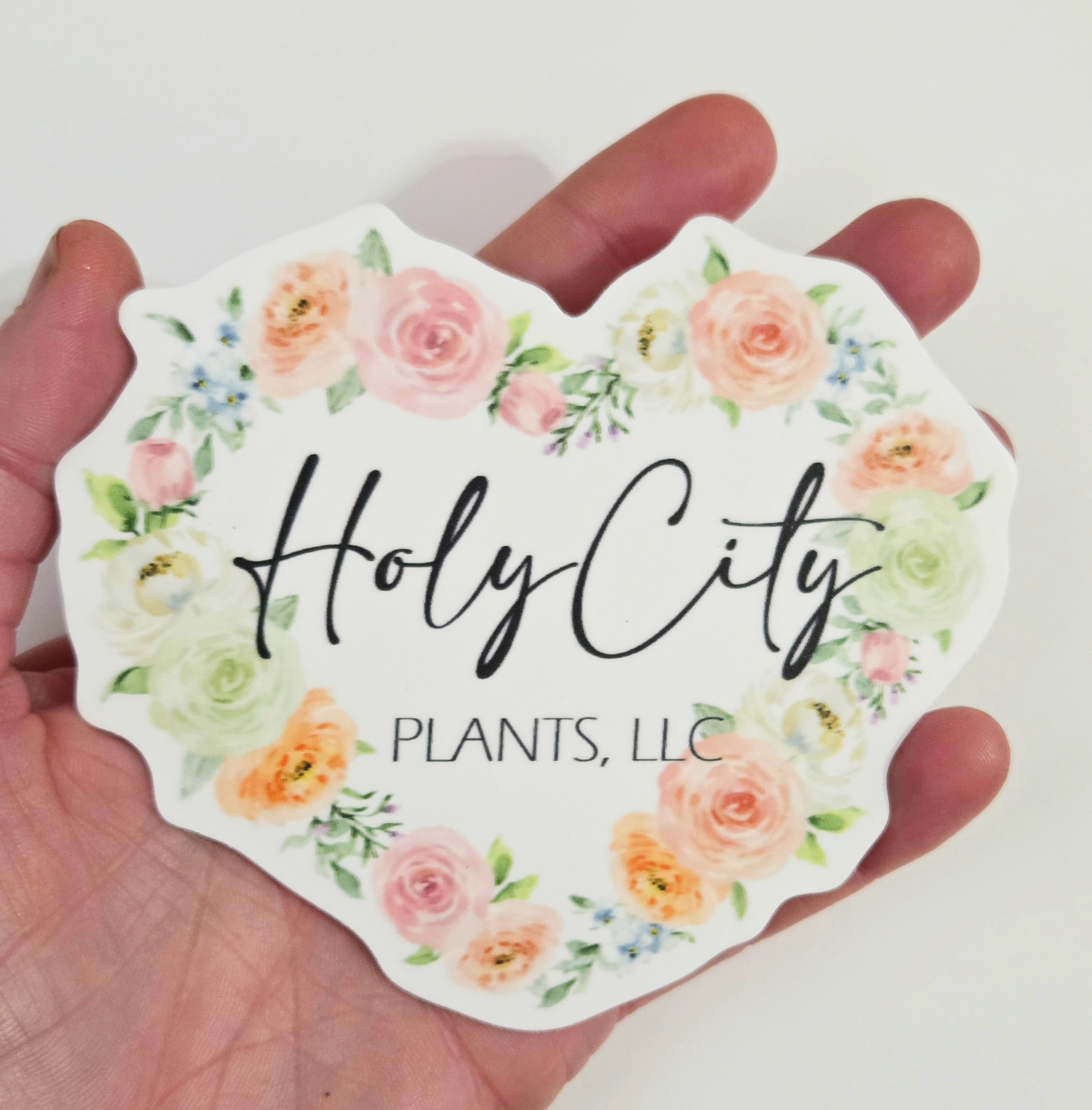 4" Holy City Plants Vinyl Decal Sticker Heart