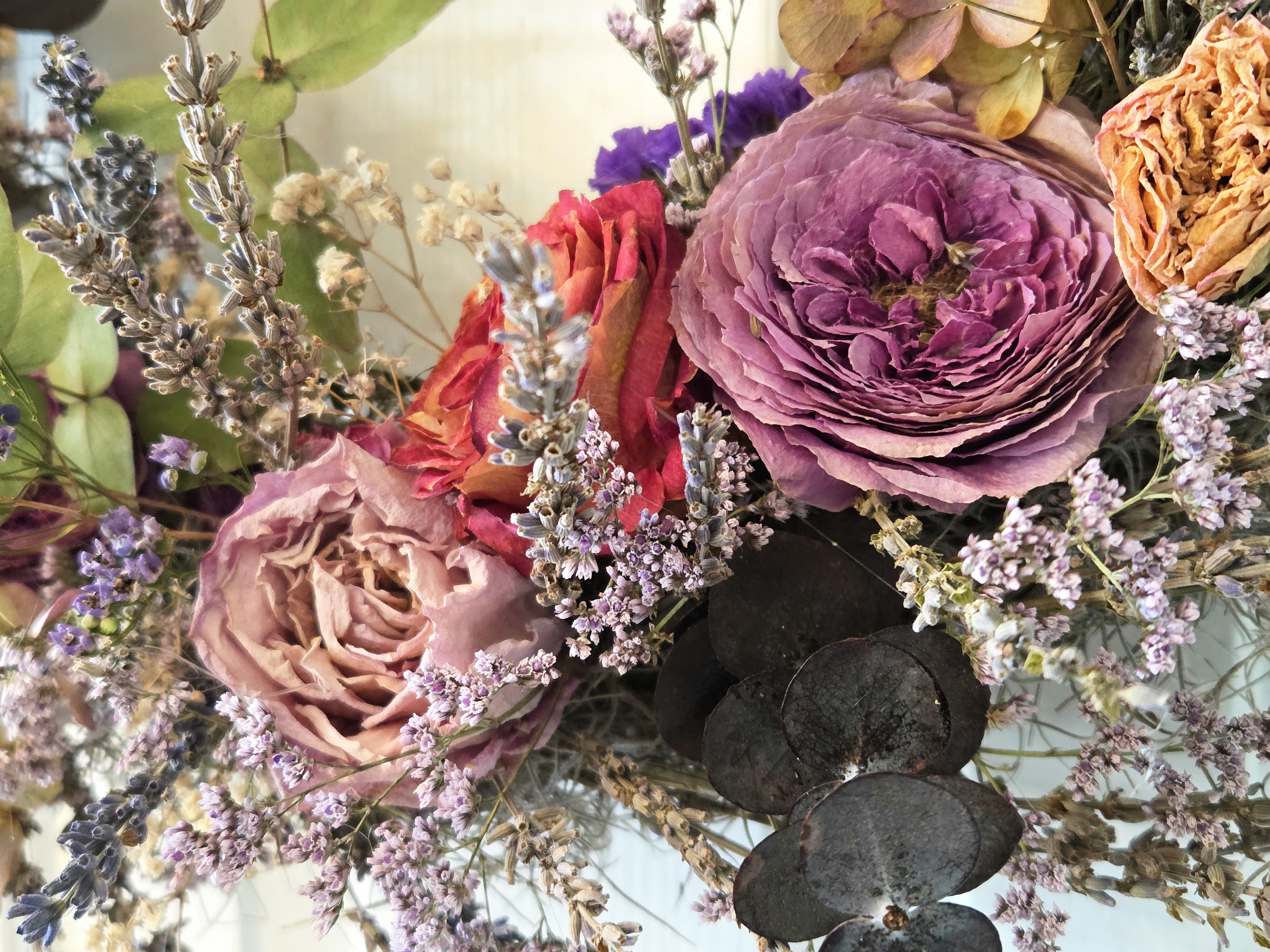 Everlasting Dried Floral Wreath H