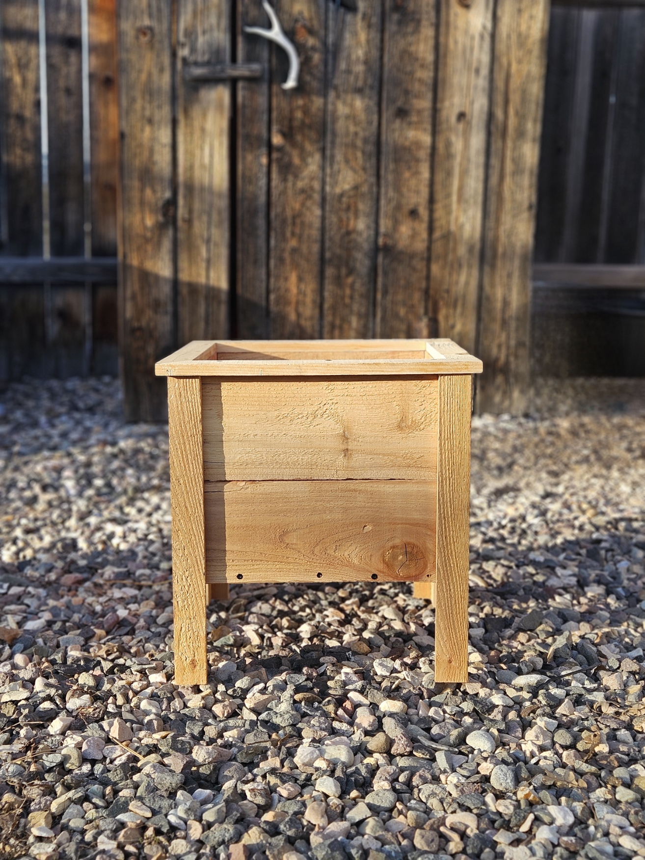 Square Wooden Planter Boxes