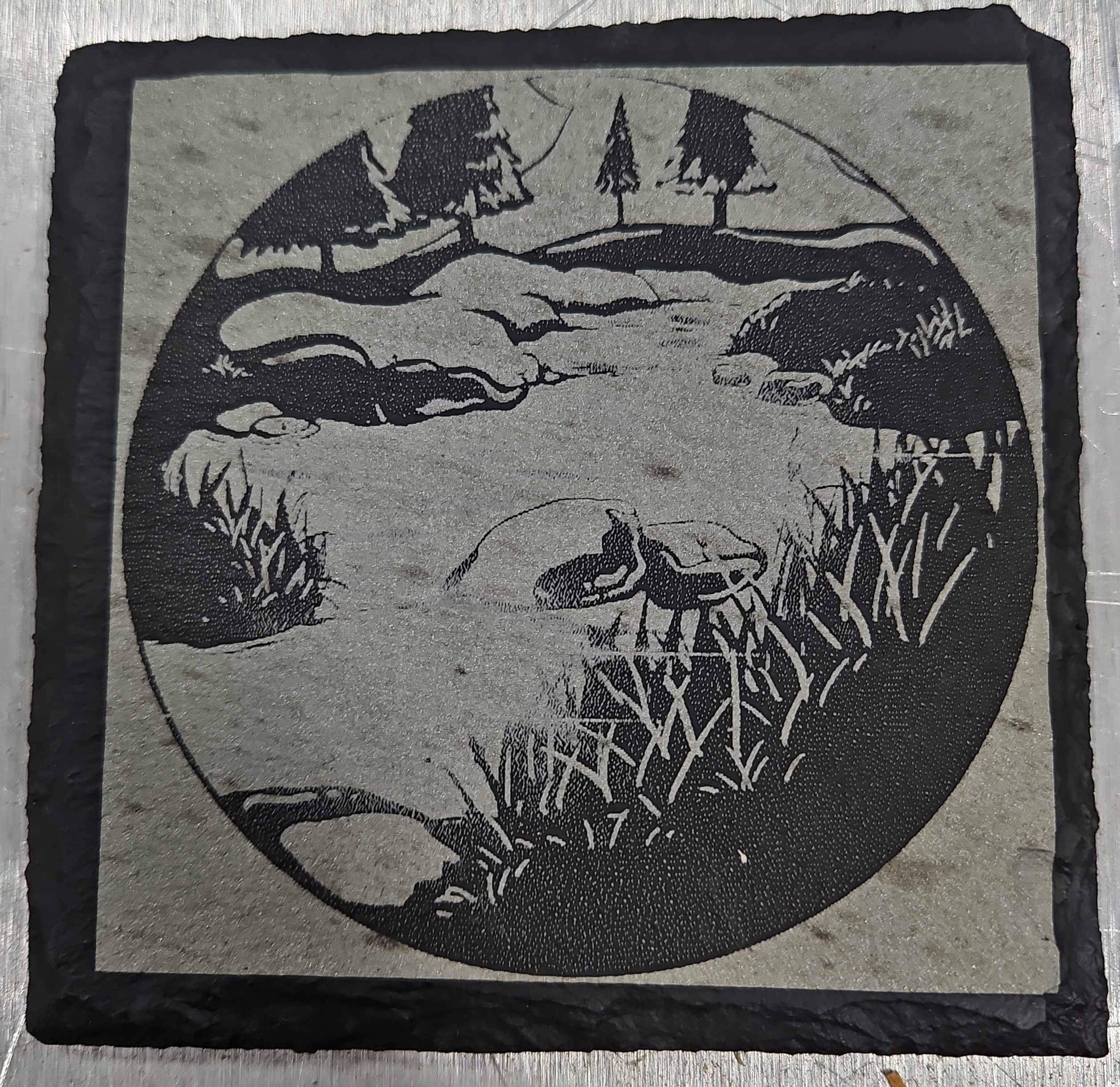 Engraved Slate Coaster