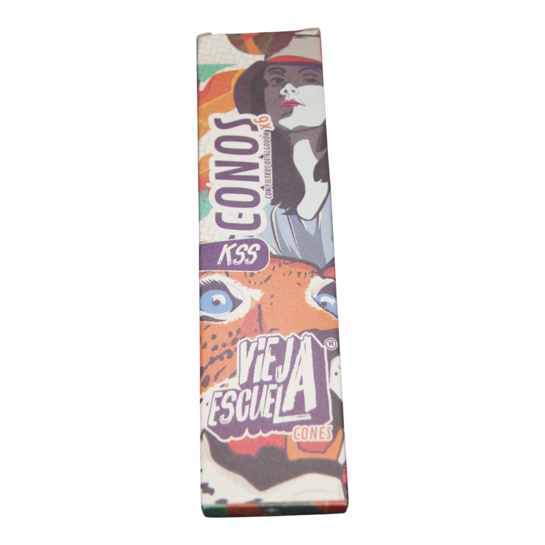 Conos Pre Enrollados Vieja Escuela King Size – Pack x6