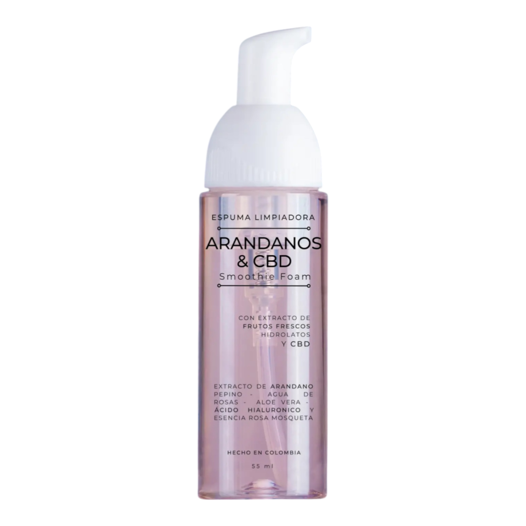 Espuma Limpiadora Arándanos y CBD 55ml