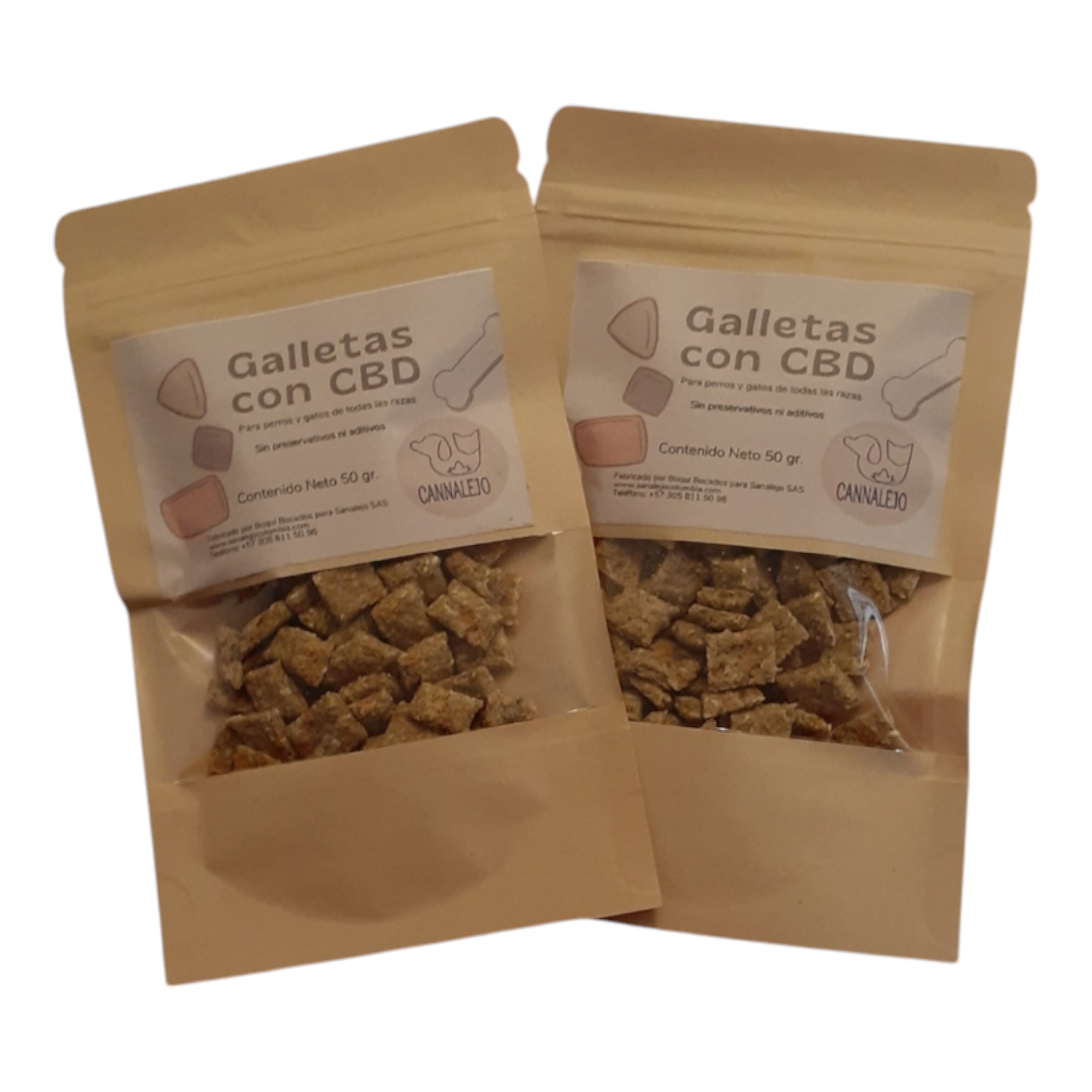 Galletas PET CBD Cannalejo – 60g, bienestar y sabor para tu mascota