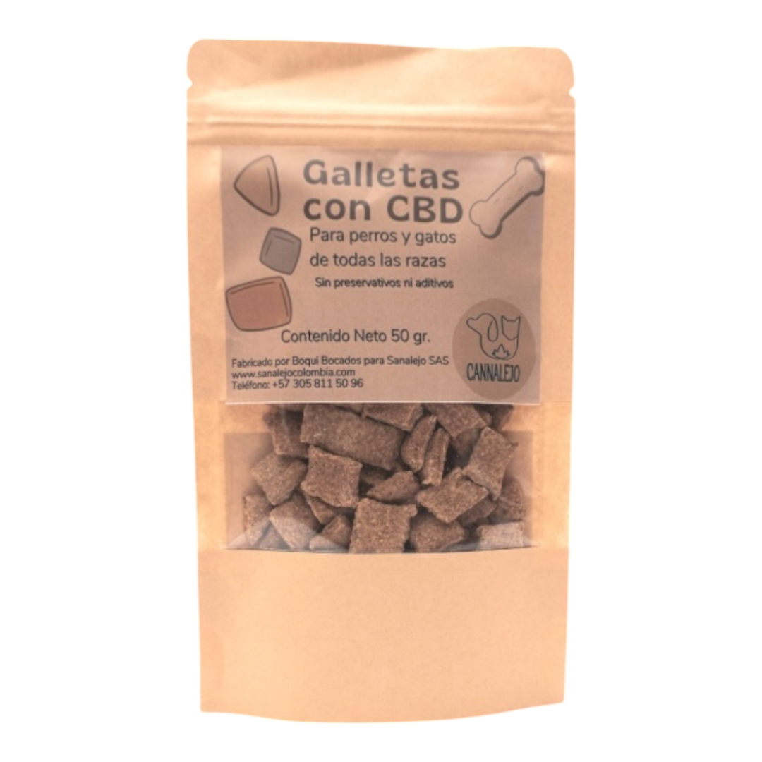 Galletas PET CBD Cannalejo – 60g, bienestar y sabor para tu mascota
