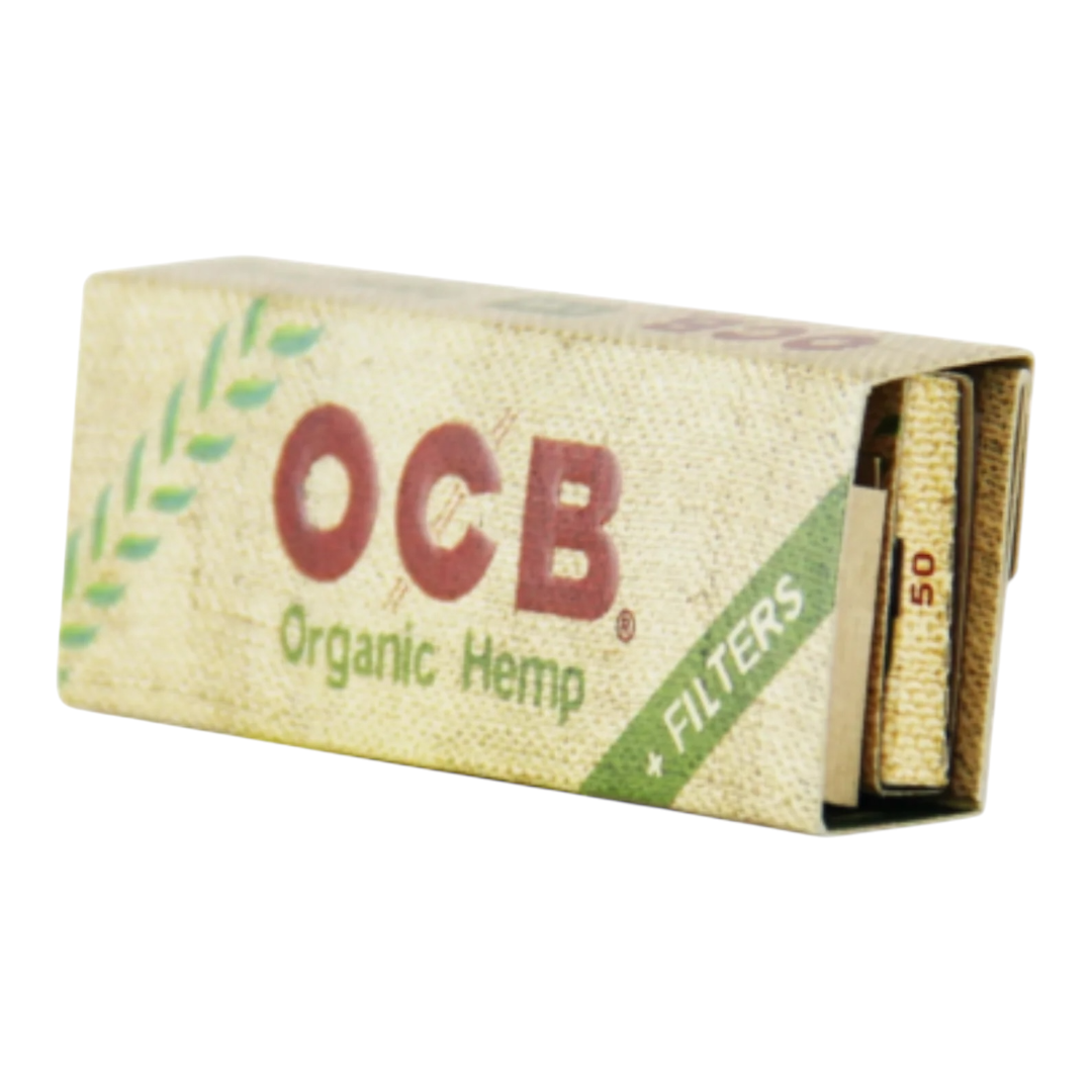 OCB Orgánico #1 1/4 + Filtros – Papel de Liar de Cáñamo 100% Natural