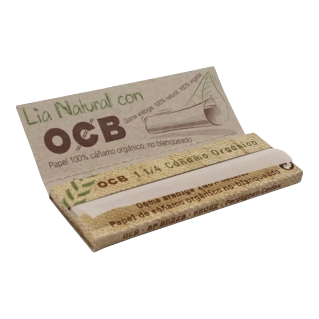 OCB Orgánico #1 1/4 – Papel de Liar de Cáñamo 100% Natural