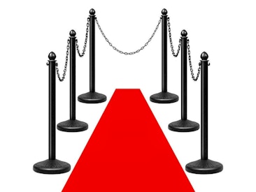 Black Stanchion Posts with Ropes