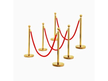 Gold and Red Stanchions