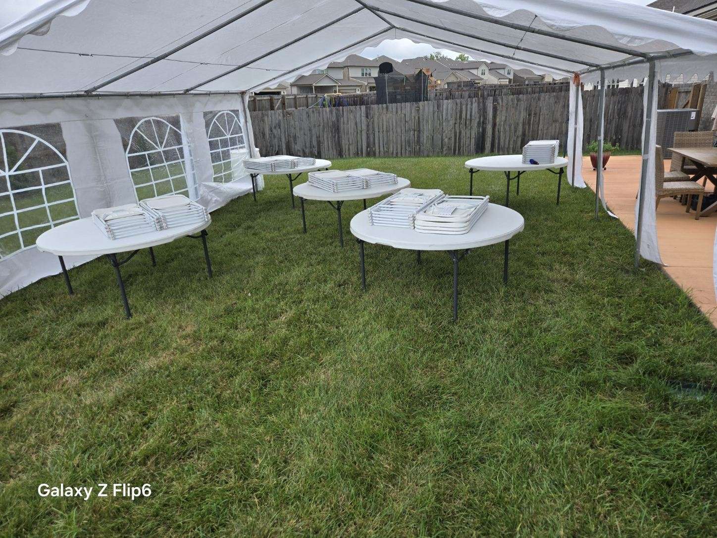 Tent ,Table & Chair Package