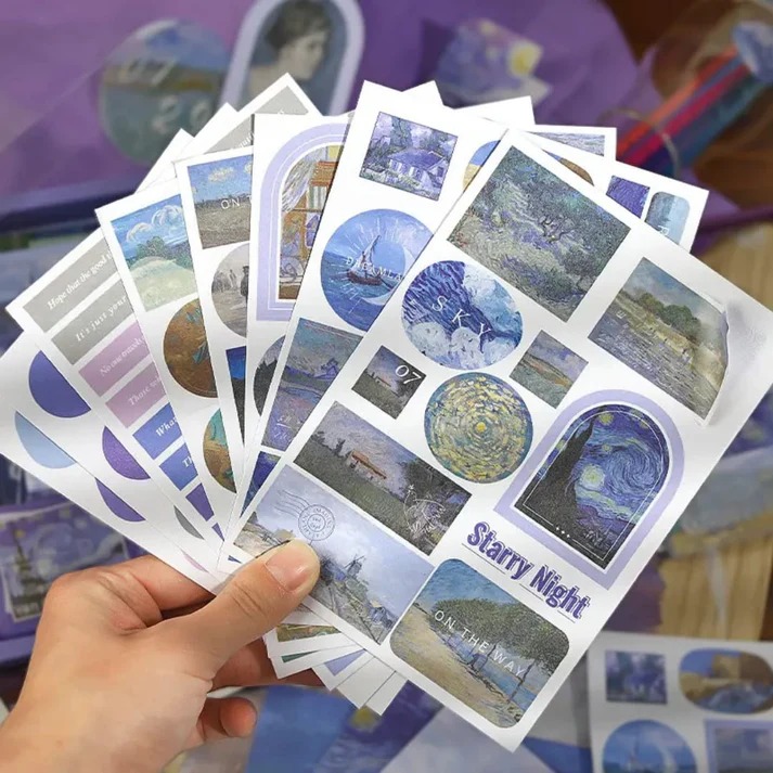 Starry Night Diary & Sticker Set
