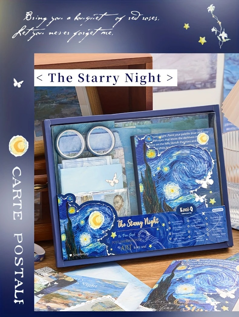 Starry Night Diary & Sticker Set